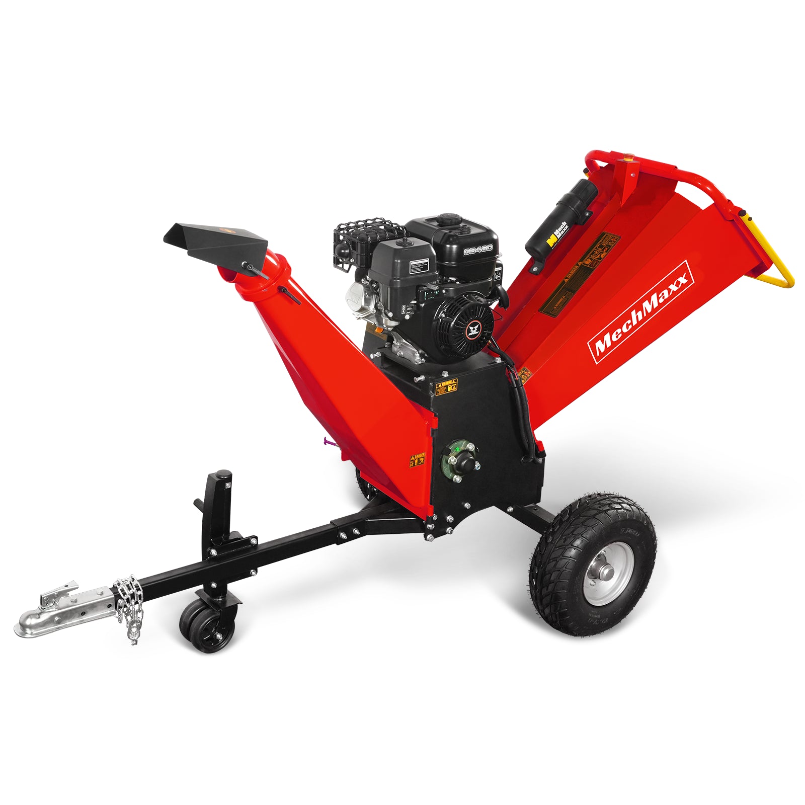 6 inch E-start ZONSEN 459cc 15hp Gasoline Engine Powered Drum Wood Chipper , P4206