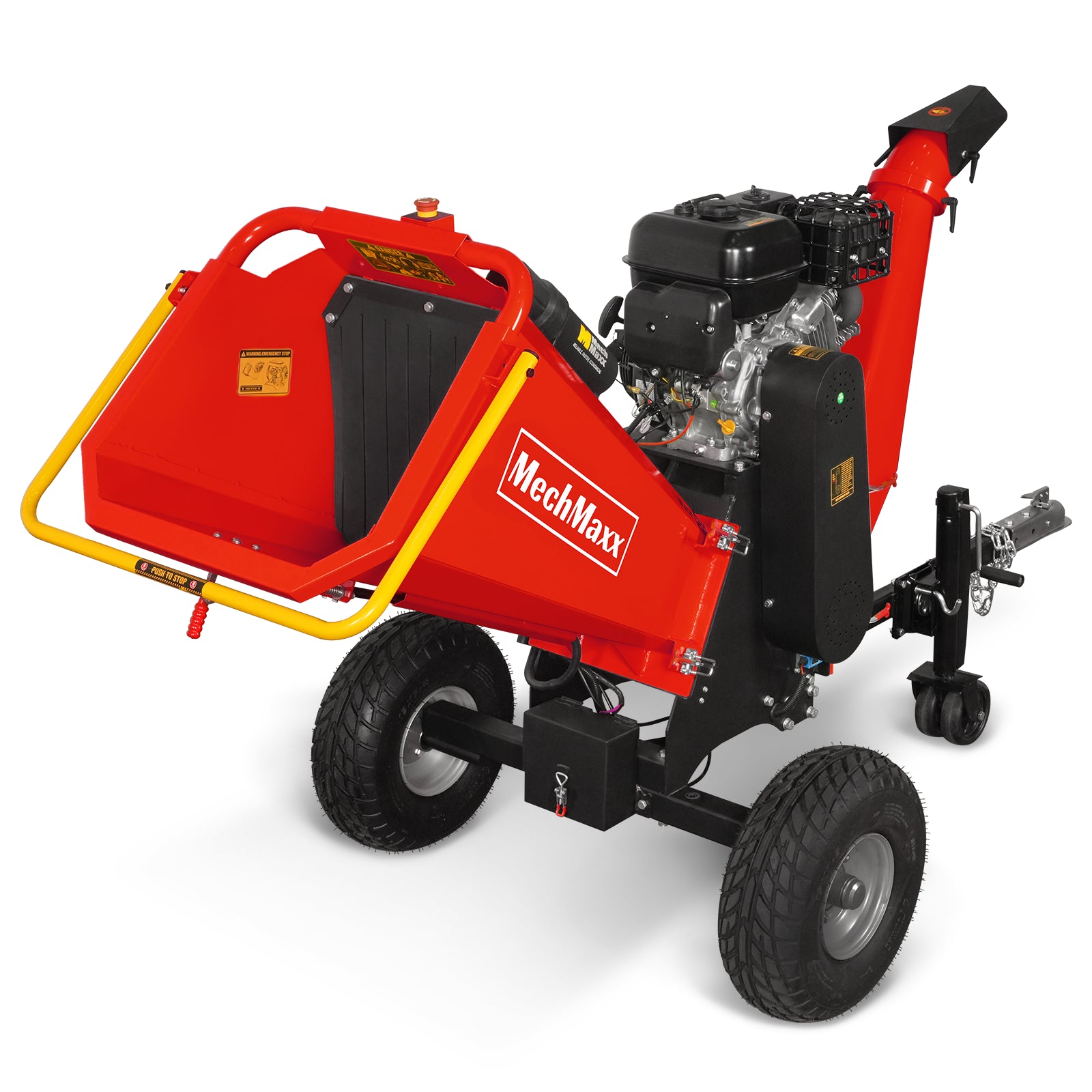 6 inch E-start ZONSEN 459cc 15hp Gasoline Engine Powered Drum Wood Chipper , P4206
