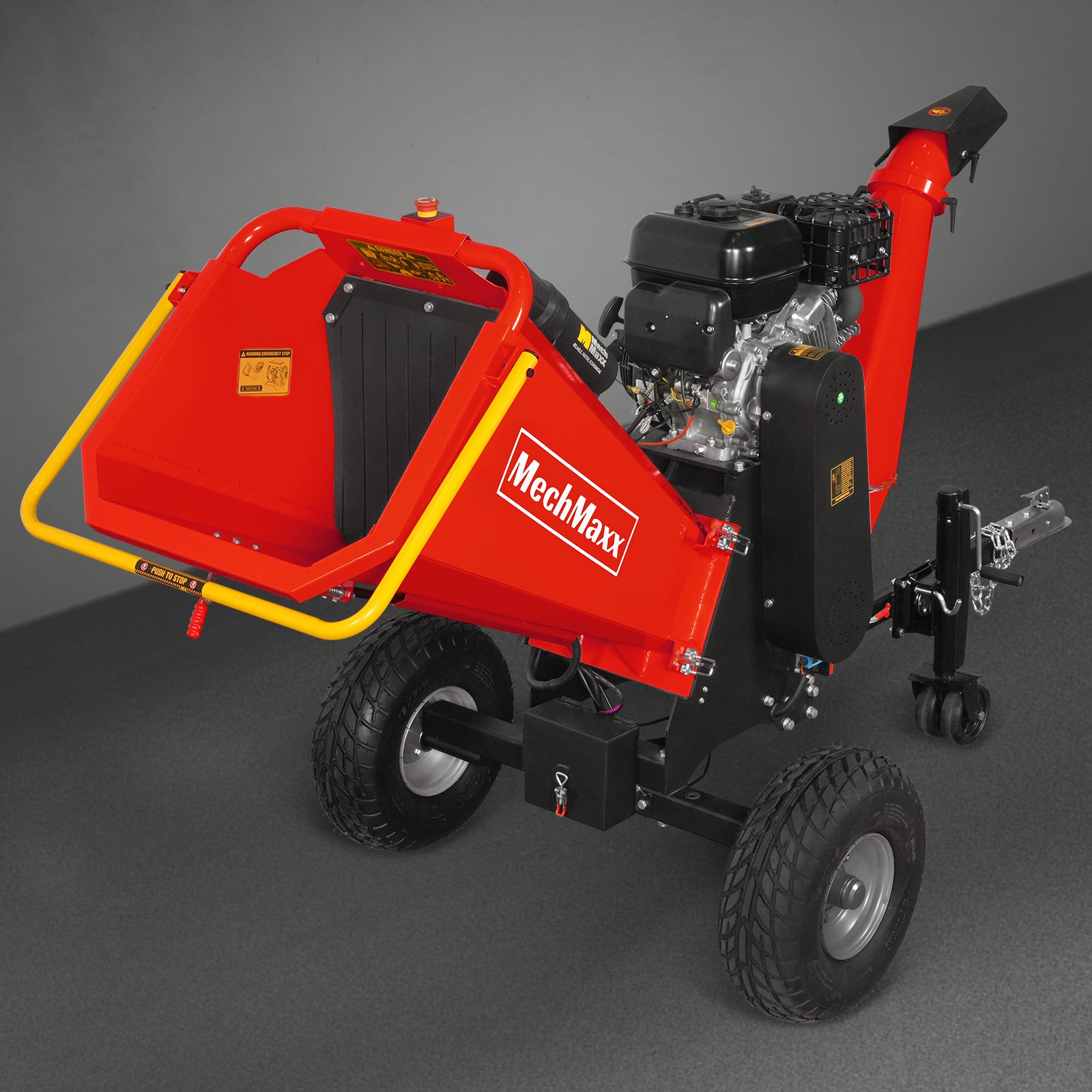 6 inch E-start ZONSEN 459cc 15hp Gasoline Engine Powered Drum Wood Chipper , P4206