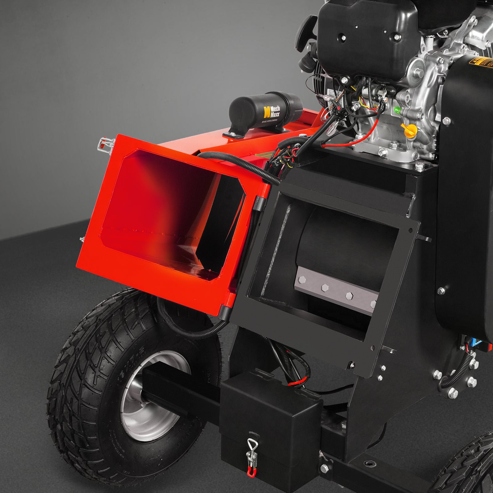 6 inch E-start ZONSEN 459cc 15hp Gasoline Engine Powered Drum Wood Chipper , P4206