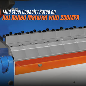 120-inch Manual Sheet Metal Brake - 14 Gauge Bending Capacity, Adjustable Fingers, Heavy-Duty Steel Construction, Precision Bending for Box and Pan
