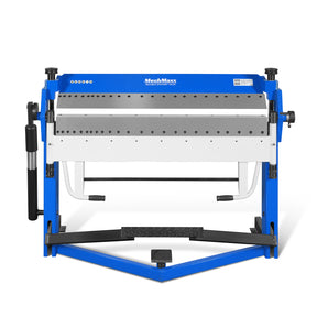 50-Inch Foot Clamp Pan and Box Brake, Industrial Heavy Duty Sheet Metal Folding Machine, 0–135° Bending Angle, 1.9" Clamping Lift, 2" Box Depth