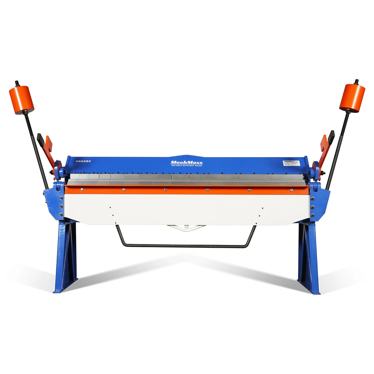 80-inch Manual Sheet Metal Brake - 12 Gauge Bending Capacity, Adjustable Fingers, 6 Ft. Heavy-Duty Steel Construction for Precision Bending