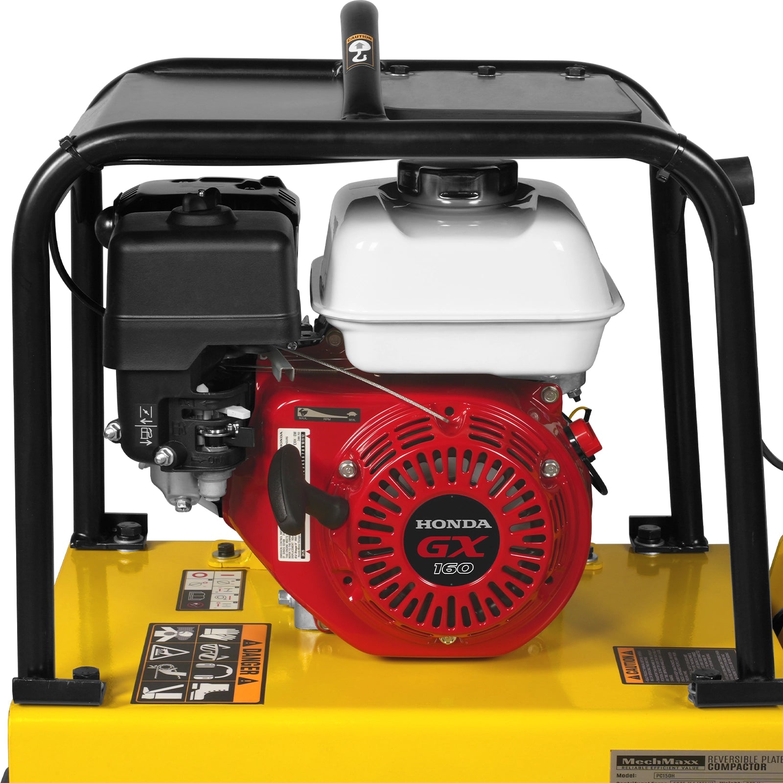 Honda GX160 Reversible Plate Compactor with Wheel Kit and Extension Plates, 5625 lb Centrifugal Force, PC150H