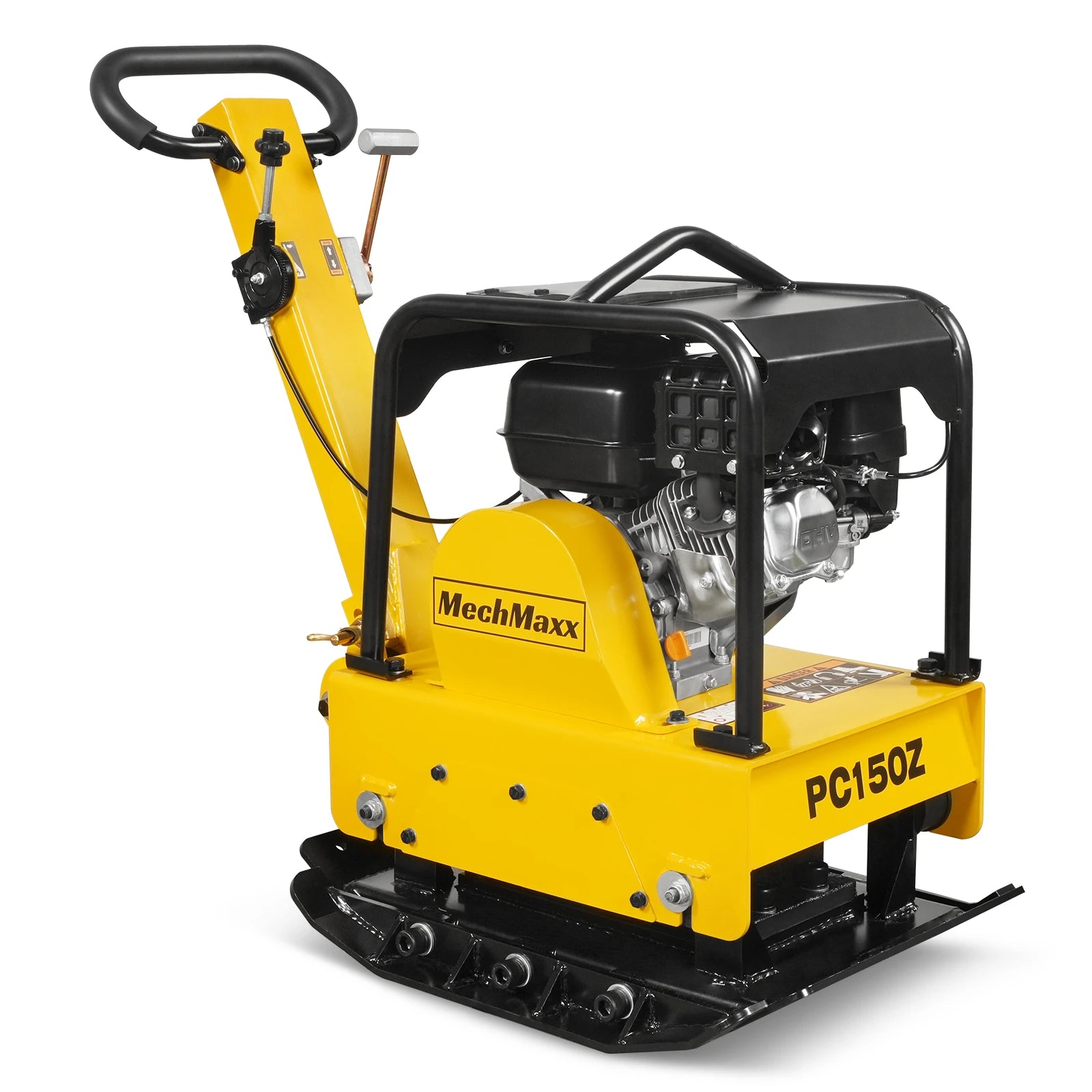 5.8 HP Reversible Plate Compactor with Wheel Kit and Extension Plates,