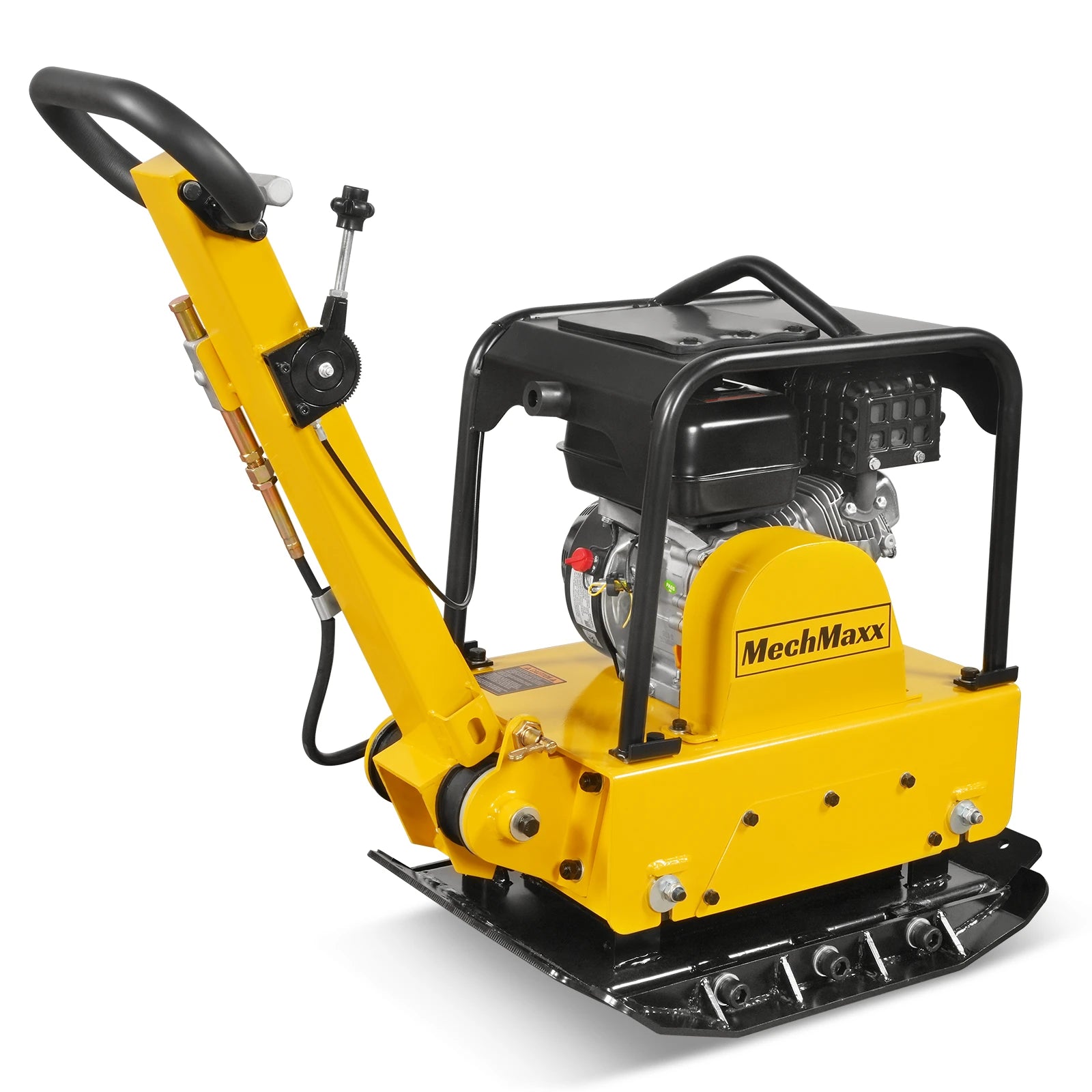 Plate Up Compactor 5.8 HP Reversible Plate Compactor with Wheel Kit and Extension Plates,