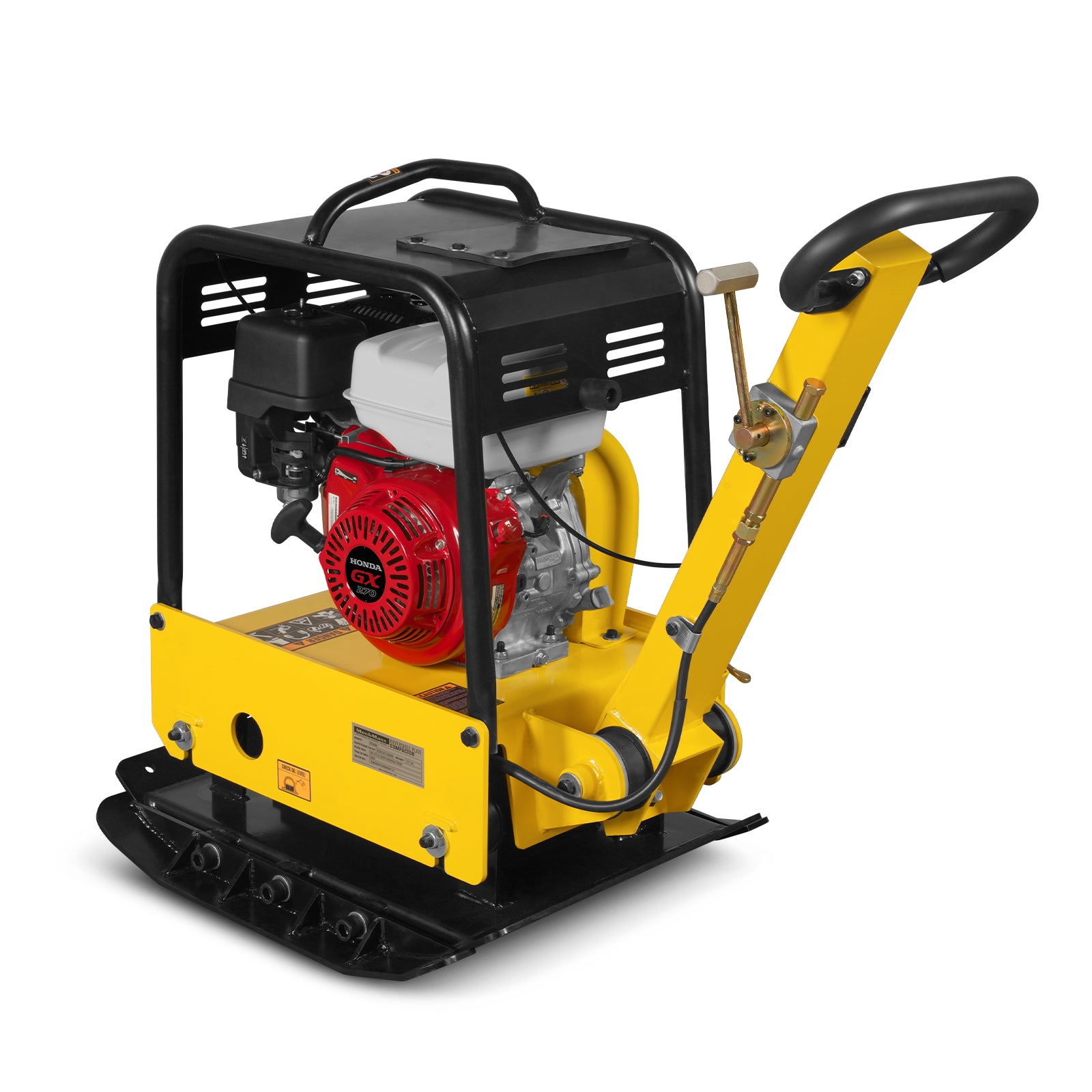 Honda GX270 Reversible Plate Compactor with Wheel Kit and Extension Plates, 6750 lb Centrifugal Force, PC180H