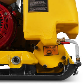 Honda GX160 Vibratory Plate Compactor with Wheel Kit, 3150 lb Centrifugal Force for Soil, Gravel, Asphalt and Paver Base, PC80H