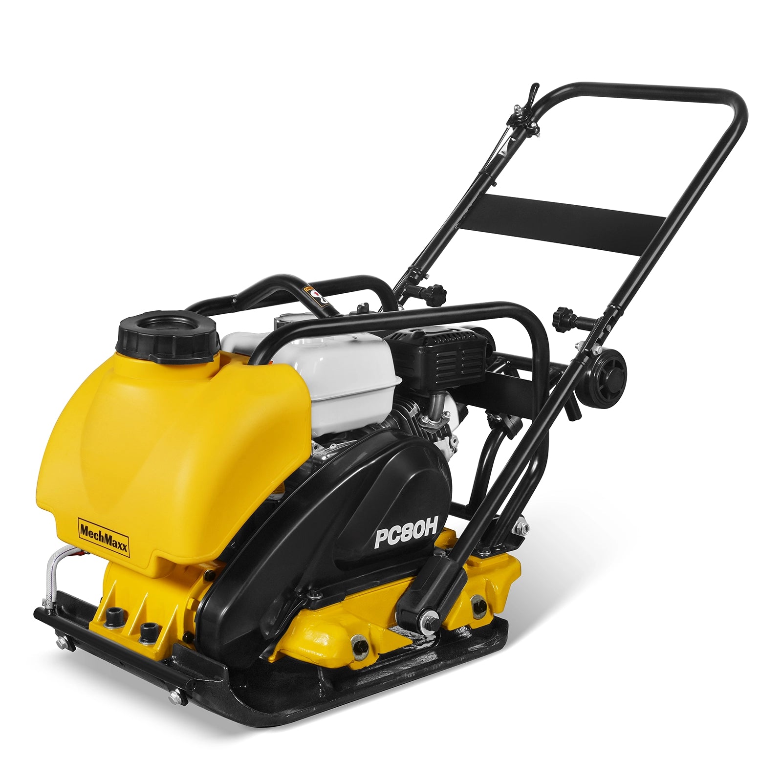 Honda GX160 Vibratory Plate Compactor with Wheel Kit, 3150 lb Centrifugal Force for Soil, Gravel, Asphalt and Paver Base, PC80H