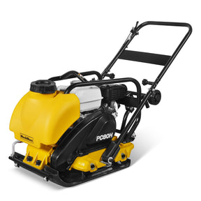 Honda GX160 Vibratory Plate Compactor with Wheel Kit, 3150 lb Centrifugal Force for Soil, Gravel, Asphalt and Paver Base, PC80H