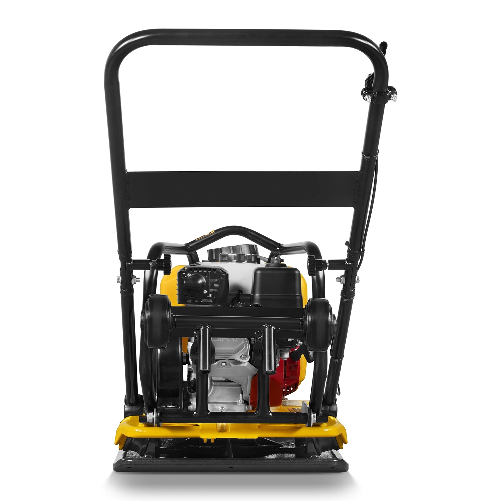 Honda GX160 Vibratory Plate Compactor with Wheel Kit, 3150 lb Centrifugal Force for Soil, Gravel, Asphalt and Paver Base, PC80H