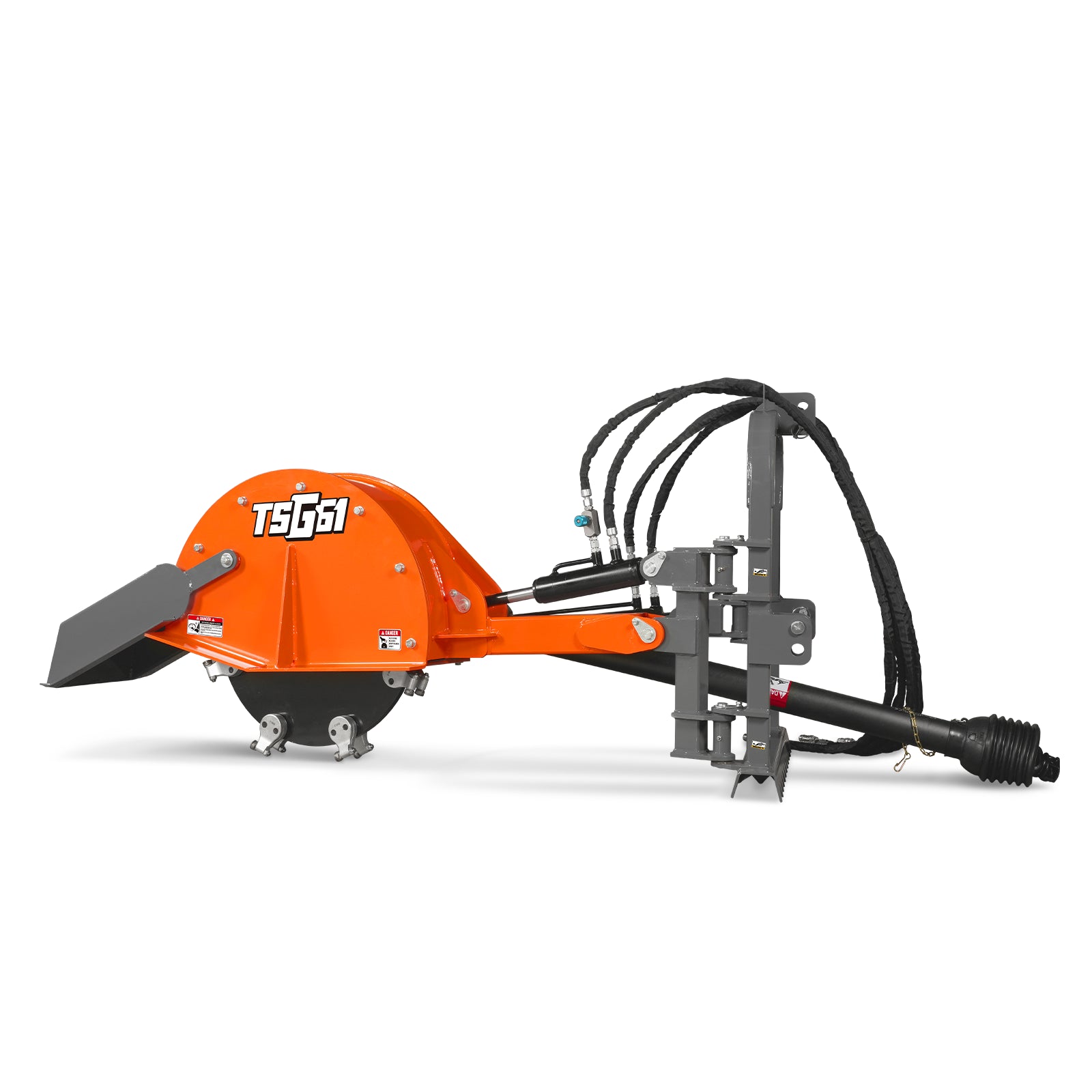 24'' Cutting Wheel Hydraulic Cylinders Stump Grinder,  (PTO Shaft Included with Slip Clutch) ,  35-60hp,   TSG61