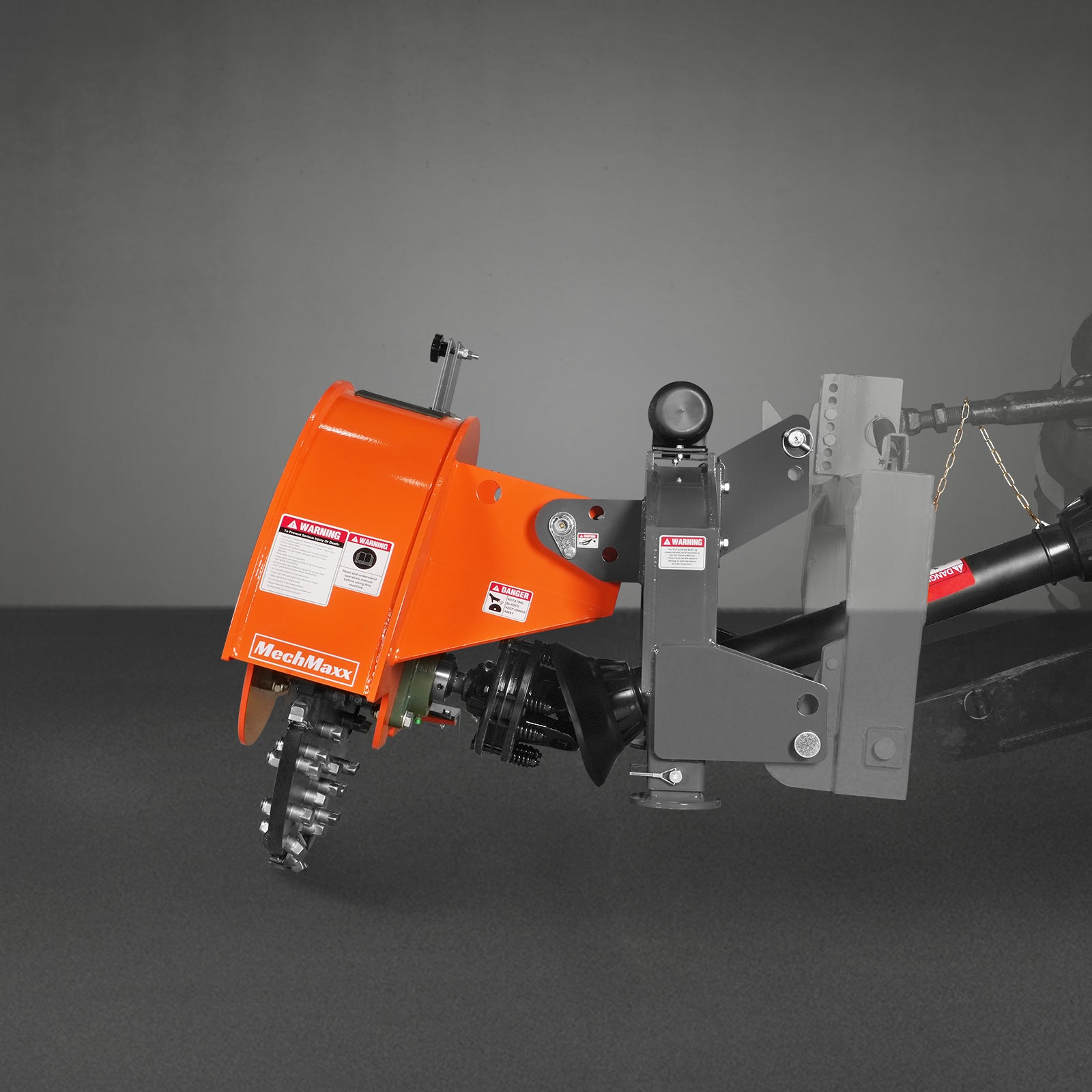 3-Point PTO Stump Grinder with 44 Carbide Teeth (PTO Shaft Included with Slip Clutch), for 35-80HP Tractor, SG28