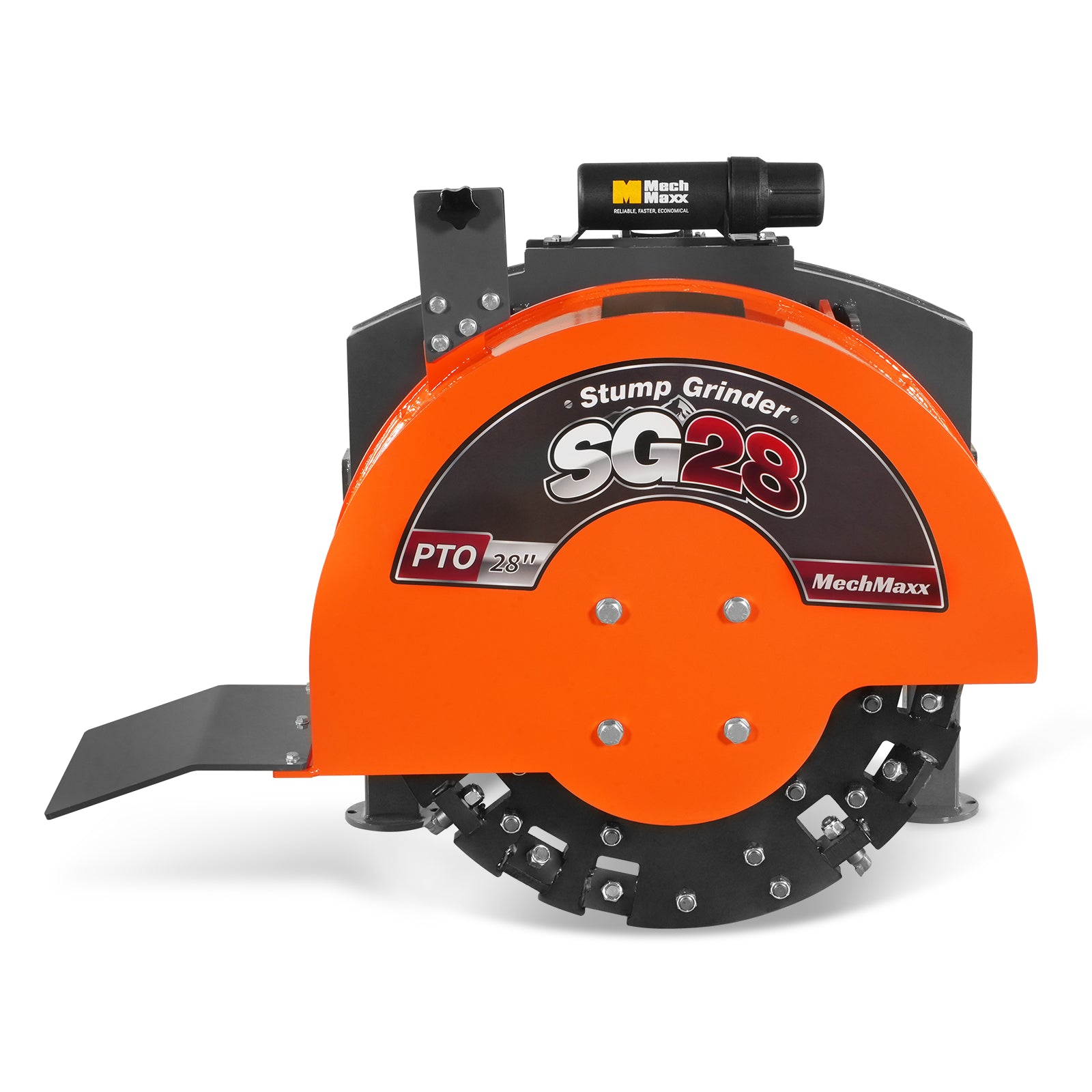 3-Point PTO Stump Grinder with 44 Carbide Teeth (PTO Shaft Included with Slip Clutch), for 35-80HP Tractor, SG28