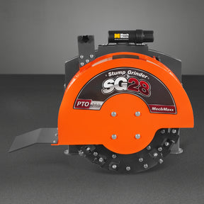 3-Point PTO Stump Grinder with 44 Carbide Teeth (PTO Shaft Included with Slip Clutch), for 35-80HP Tractor, SG28