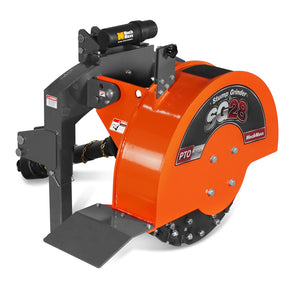 3-Point PTO Stump Grinder with 44 Carbide Teeth (PTO Shaft Included with Slip Clutch), for 35-80HP Tractor, SG28