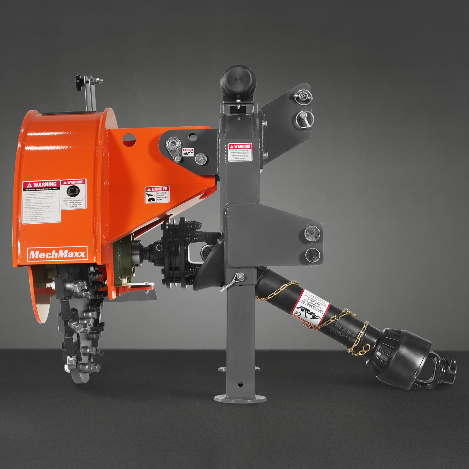 3-Point PTO Stump Grinder with 44 Carbide Teeth (PTO Shaft Included with Slip Clutch), for 35-80HP Tractor, SG28