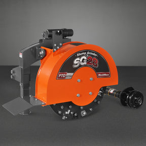 3-Point PTO Stump Grinder with 44 Carbide Teeth (PTO Shaft Included with Slip Clutch), for 35-80HP Tractor, SG28