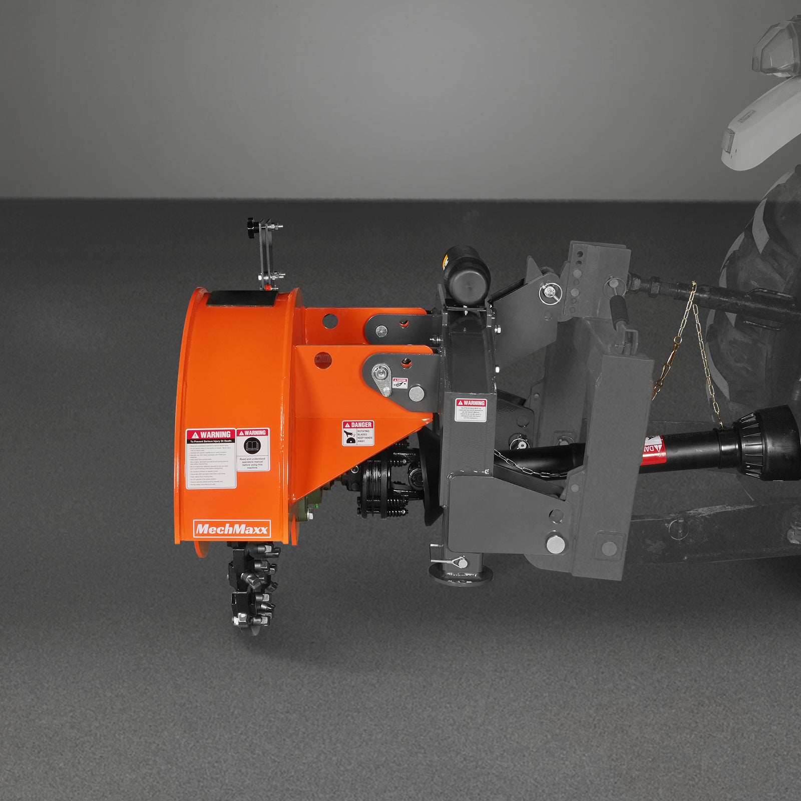 3-Point PTO Stump Grinder with 44 Carbide Teeth (PTO Shaft Included with Slip Clutch), for 35-80HP Tractor, SG28