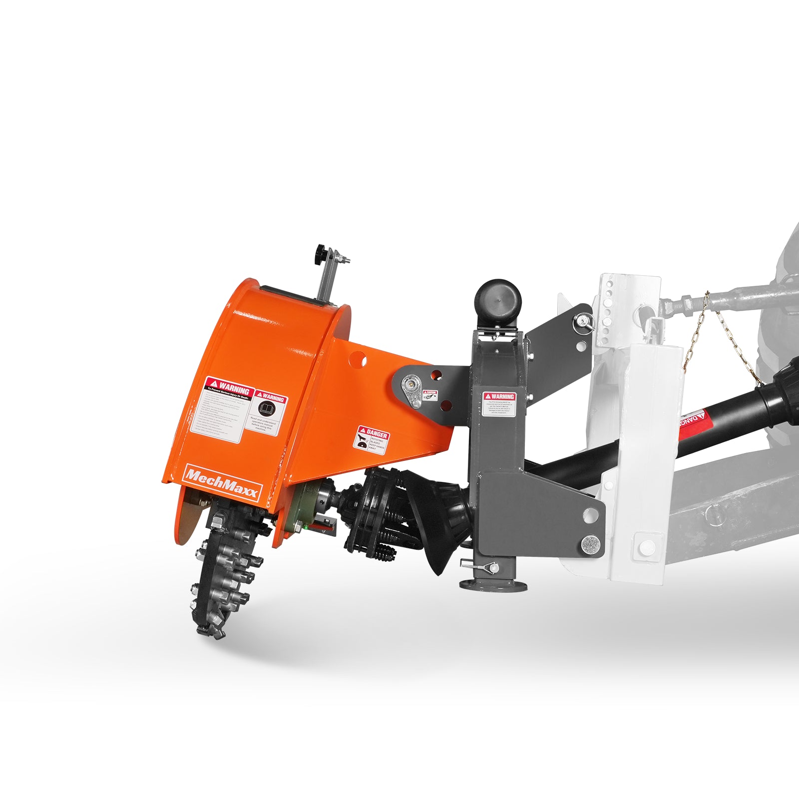 3-Point PTO Stump Grinder with 44 Carbide Teeth (PTO Shaft Included with Slip Clutch), for 35-80HP Tractor, SG28