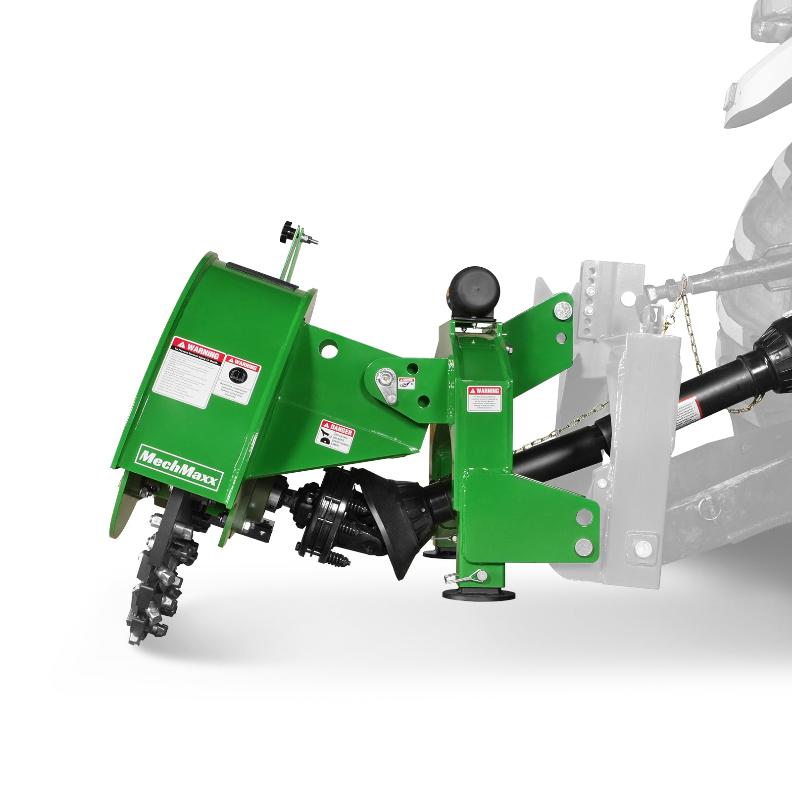 3-Point PTO Stump Grinder with 44 Carbide Teeth (PTO Shaft Included with Slip Clutch), for 35-80HP Tractor, SG28