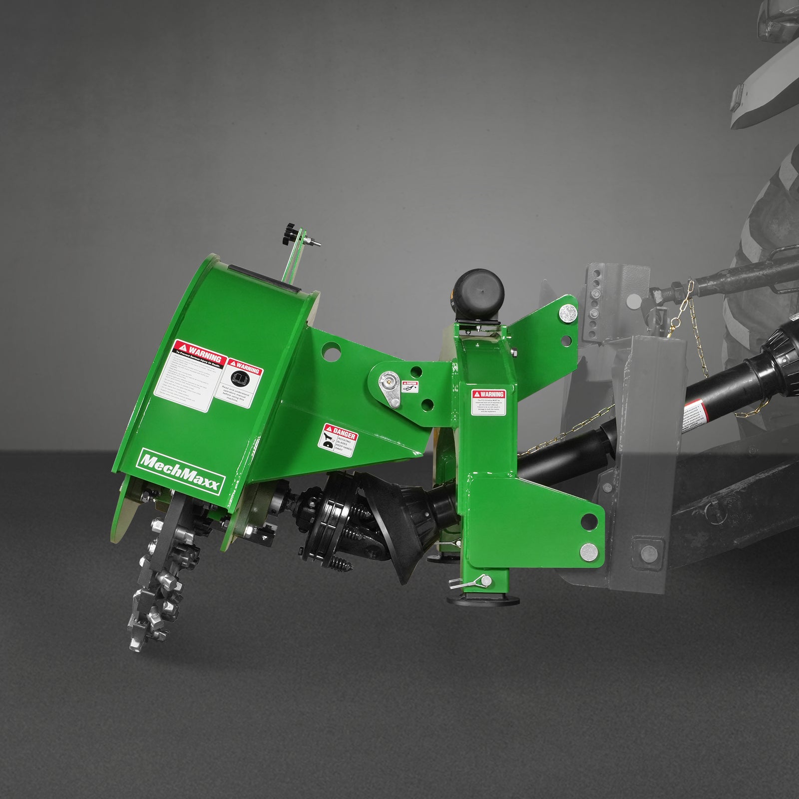 3-Point PTO Stump Grinder with 44 Carbide Teeth (PTO Shaft Included with Slip Clutch), for 35-80HP Tractor, SG28