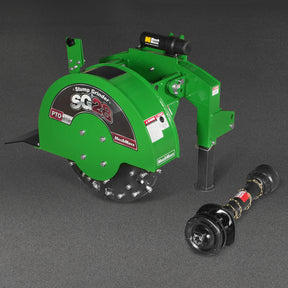 3-Point PTO Stump Grinder with 44 Carbide Teeth (PTO Shaft Included with Slip Clutch), for 35-80HP Tractor, SG28
