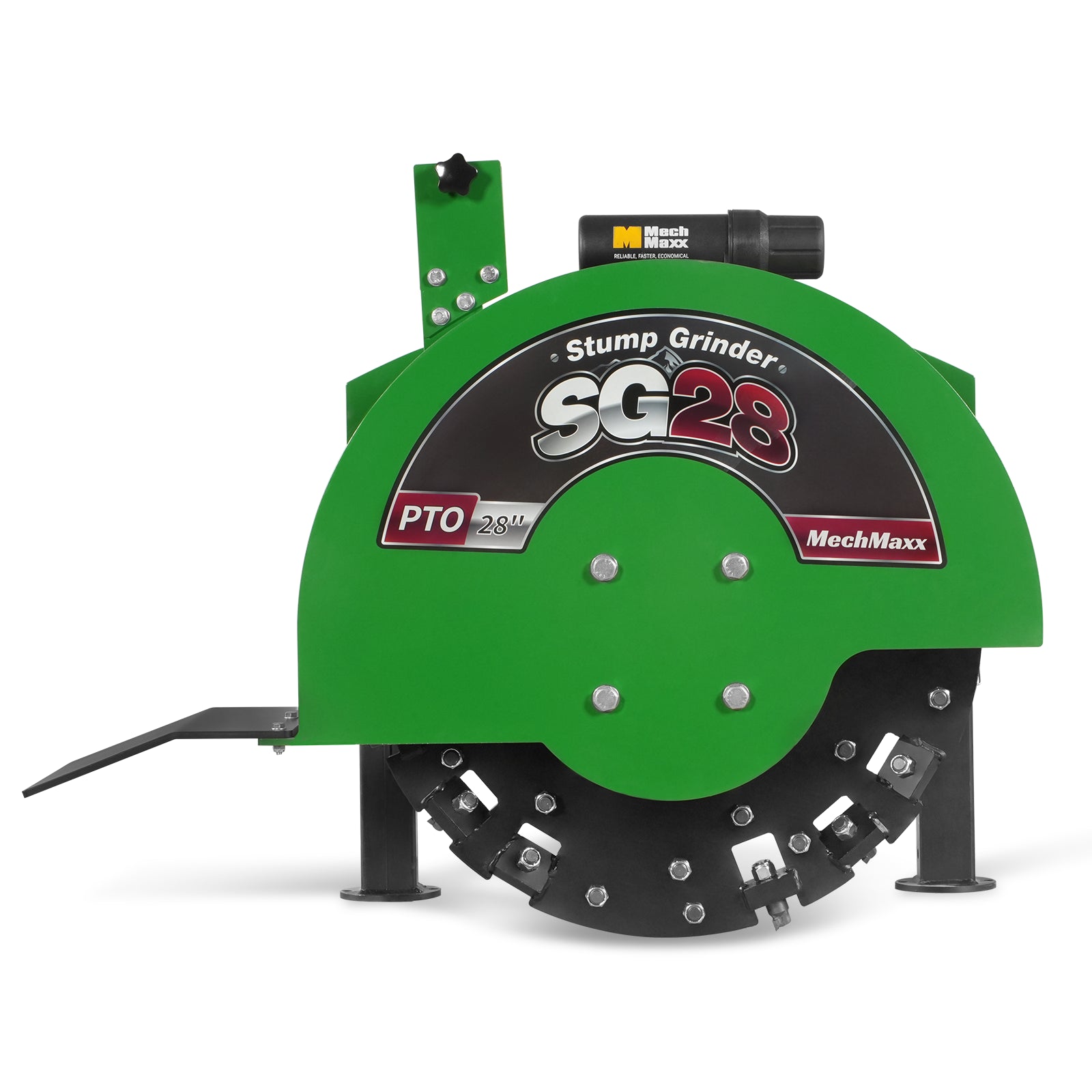 3-Point PTO Stump Grinder with 44 Carbide Teeth (PTO Shaft Included with Slip Clutch), for 35-80HP Tractor, SG28