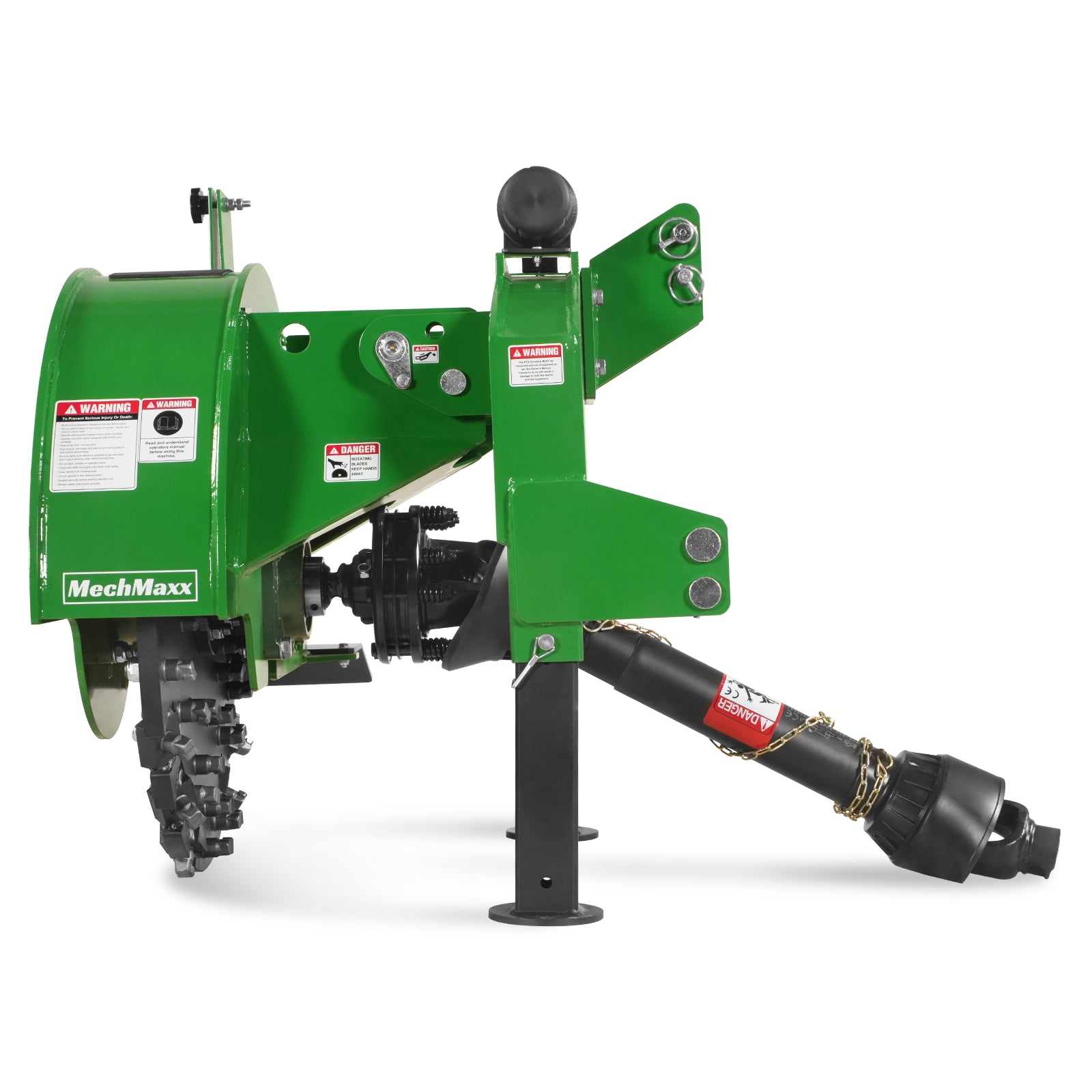 3-Point PTO Stump Grinder with 44 Carbide Teeth (PTO Shaft Included with Slip Clutch), for 35-80HP Tractor, SG28