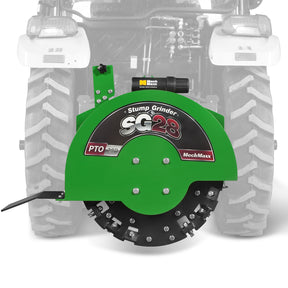 3-Point PTO Stump Grinder with 44 Carbide Teeth (PTO Shaft Included with Slip Clutch), for 35-80HP Tractor, SG28