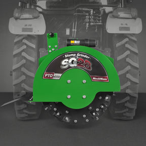 3-Point PTO Stump Grinder with 44 Carbide Teeth (PTO Shaft Included with Slip Clutch), for 35-80HP Tractor, SG28