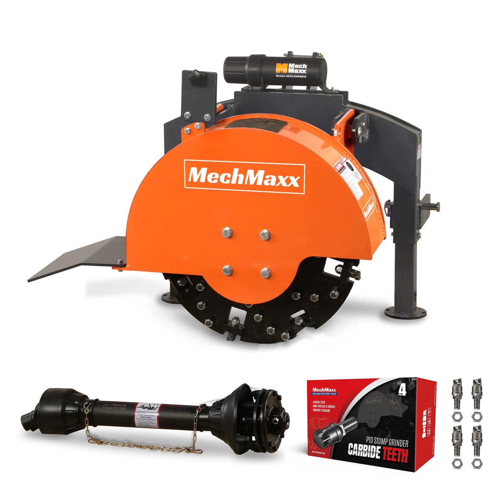 MechMaxx 3-Point PTO Stump Grinder Model SG24 for 15-45hp Tractor