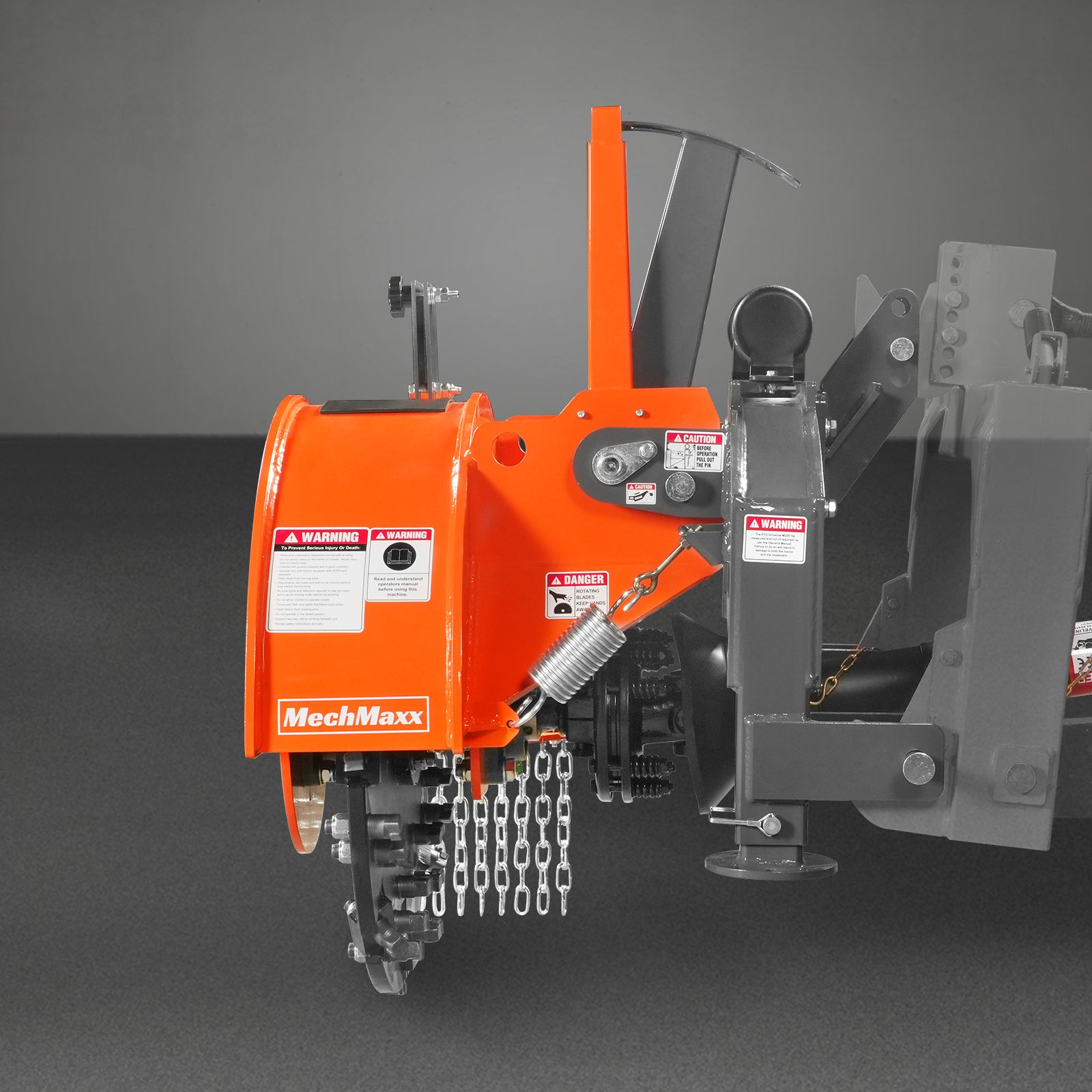 3-Point PTO Stump Grinder with 34 Carbide Teeth (PTO Shaft Included with Slip Clutch), for 15-45HP Tractor, SG24PRO