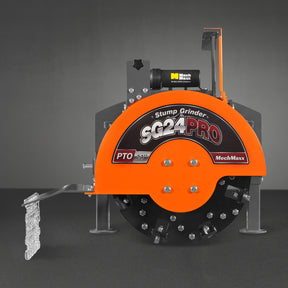 3-Point PTO Stump Grinder with 34 Carbide Teeth (PTO Shaft Included with Slip Clutch), for 15-45HP Tractor, SG24PRO