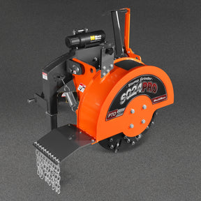 3-Point PTO Stump Grinder with 34 Carbide Teeth (PTO Shaft Included with Slip Clutch), for 15-45HP Tractor, SG24PRO