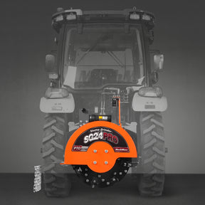 3-Point PTO Stump Grinder with 34 Carbide Teeth (PTO Shaft Included with Slip Clutch), for 15-45HP Tractor, SG24PRO