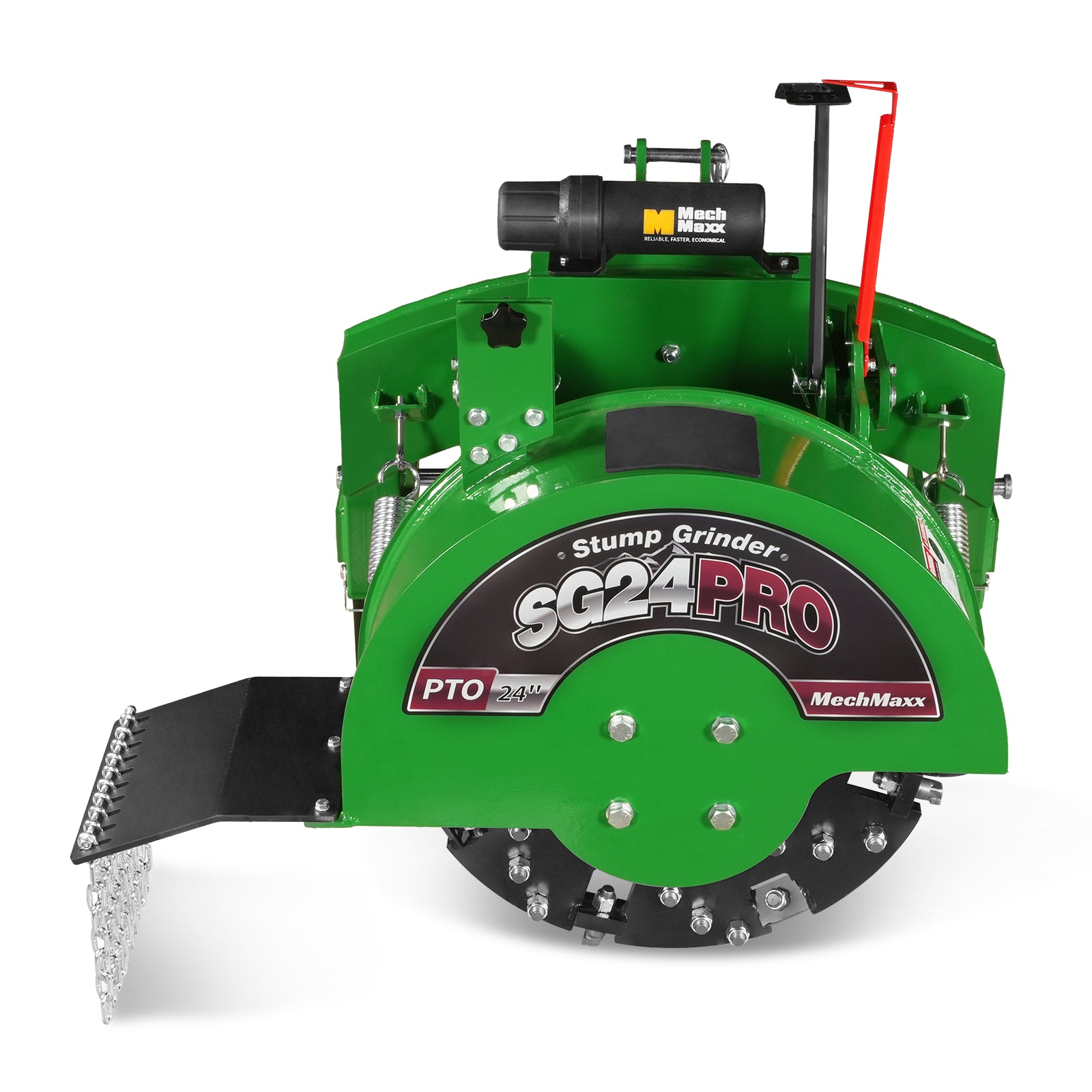 3-Point PTO Stump Grinder with 34 Carbide Teeth (PTO Shaft Included with Slip Clutch), for 15-45HP Tractor, SG24PRO