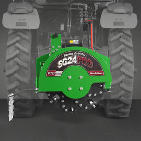 3-Point PTO Stump Grinder with 34 Carbide Teeth (PTO Shaft Included with Slip Clutch), for 15-45HP Tractor, SG24PRO