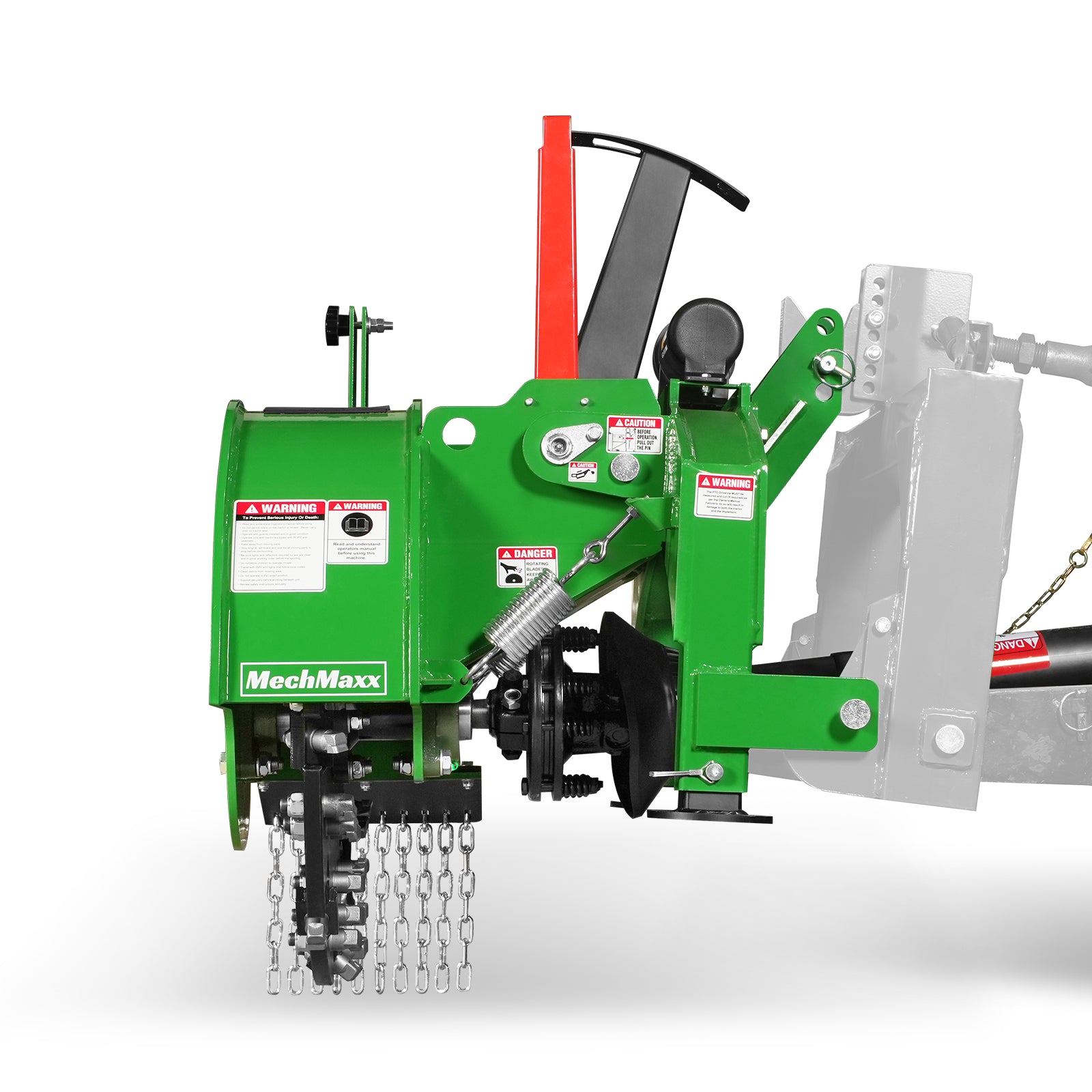 3-Point PTO Stump Grinder with 34 Carbide Teeth (PTO Shaft Included with Slip Clutch), for 15-45HP Tractor, SG24PRO