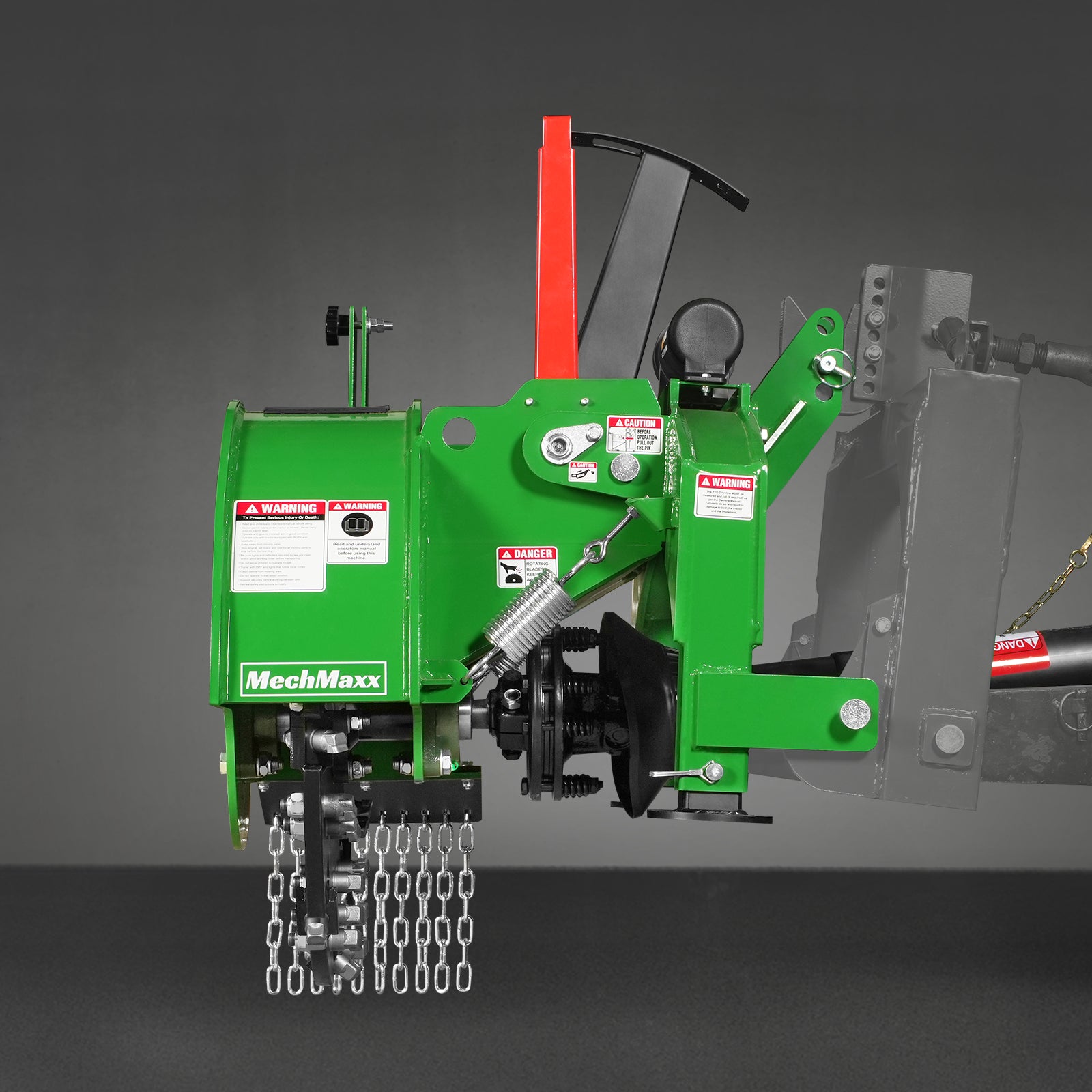 3-Point PTO Stump Grinder with 34 Carbide Teeth (PTO Shaft Included with Slip Clutch), for 15-45HP Tractor, SG24PRO