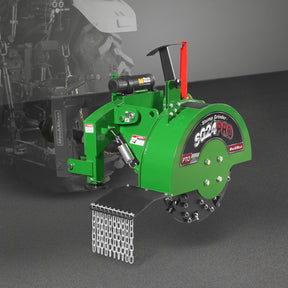 3-Point PTO Stump Grinder with 34 Carbide Teeth (PTO Shaft Included with Slip Clutch), for 15-45HP Tractor, SG24PRO