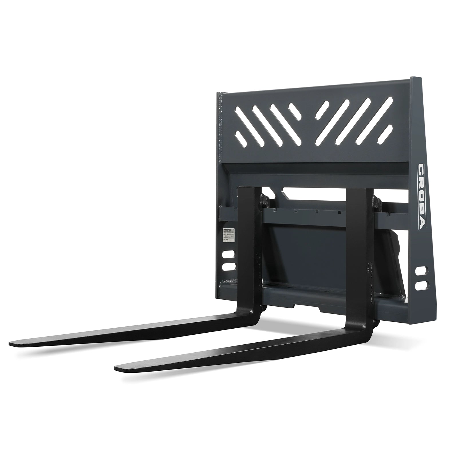 36'' Mini Skid Steer Pallet Fork Frame Attachment, 2204 lb Weight Capacity