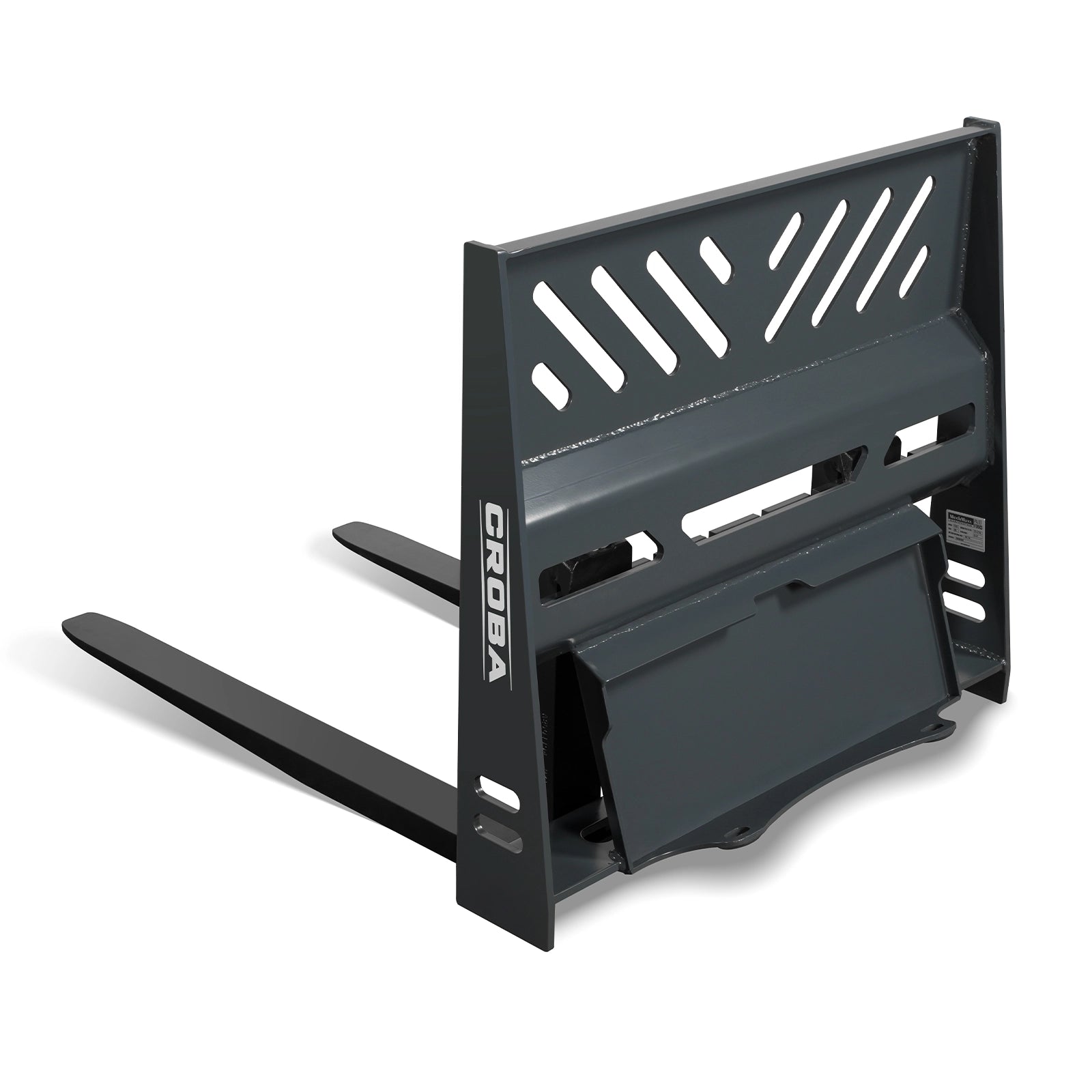 36'' Mini Skid Steer Pallet Fork Frame Attachment, 2204 lb Weight Capacity