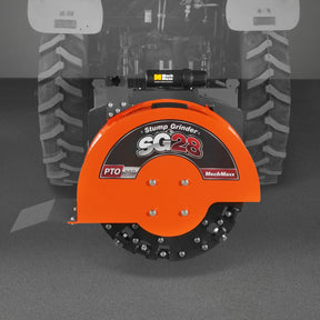 3-Point PTO Stump Grinder with 44 Carbide Teeth (PTO Shaft Included with Slip Clutch),  for 35-80HP Tractor,  SG28