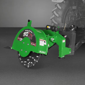 3-Point PTO Stump Grinder with 44 Carbide Teeth (PTO Shaft Included with Slip Clutch),  for 35-80HP Tractor,  SG28
