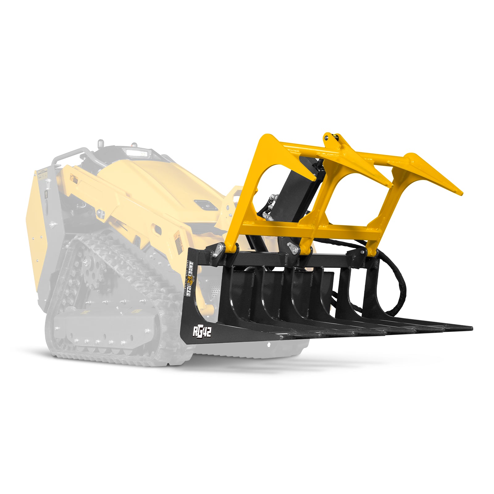 42” Mini Skid Steer Skeleton Grapple Attachment, Toro Style Mount, 24” Arm Opening, 2000 lb Weight Capacity