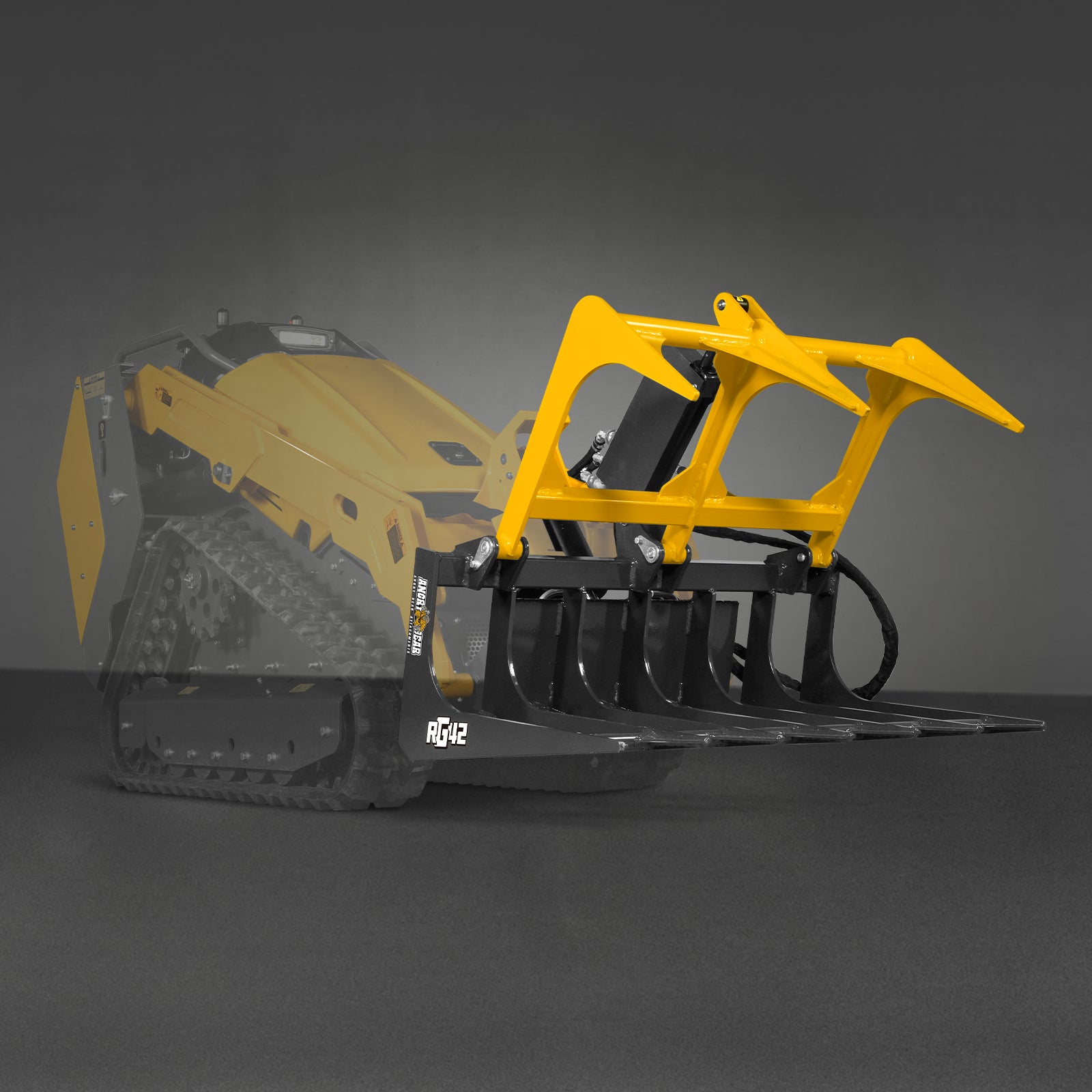 42” Mini Skid Steer Skeleton Grapple Attachment, Toro Style Mount, 24” Arm Opening, 2000 lb Weight Capacity