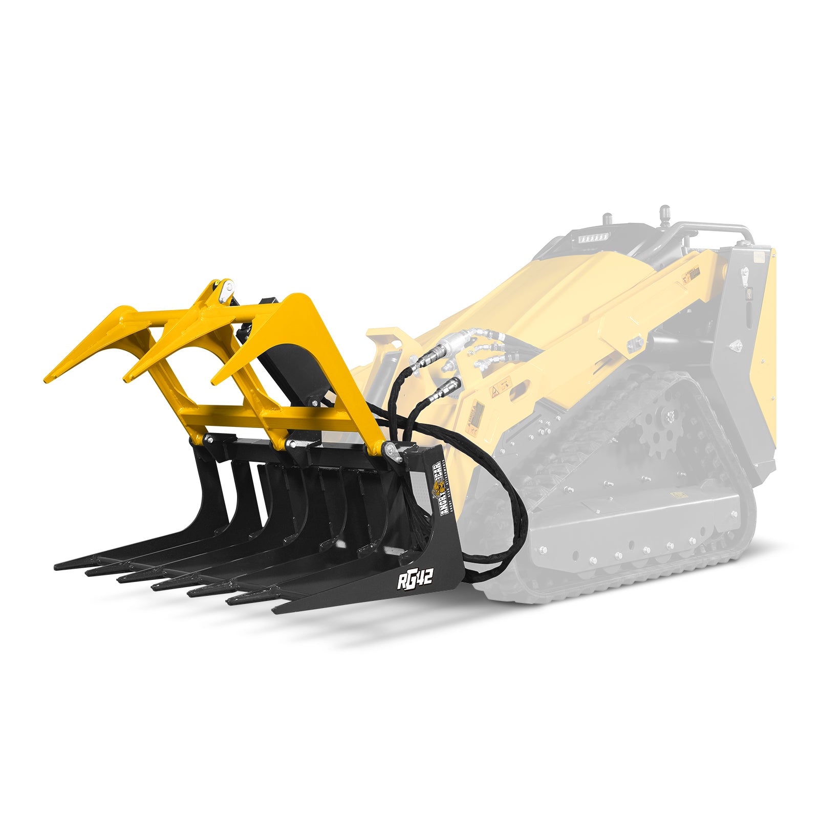 42” Mini Skid Steer Skeleton Grapple Attachment, Toro Style Mount, 24” Arm Opening, 2000 lb Weight Capacity