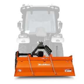 5FT 3-Point Gear Drive Rotary Tiller, 25-50HP Tractor, PTO Shaft Included (With Slip Clutch), Cat. 1 &2 Hookup , RT500