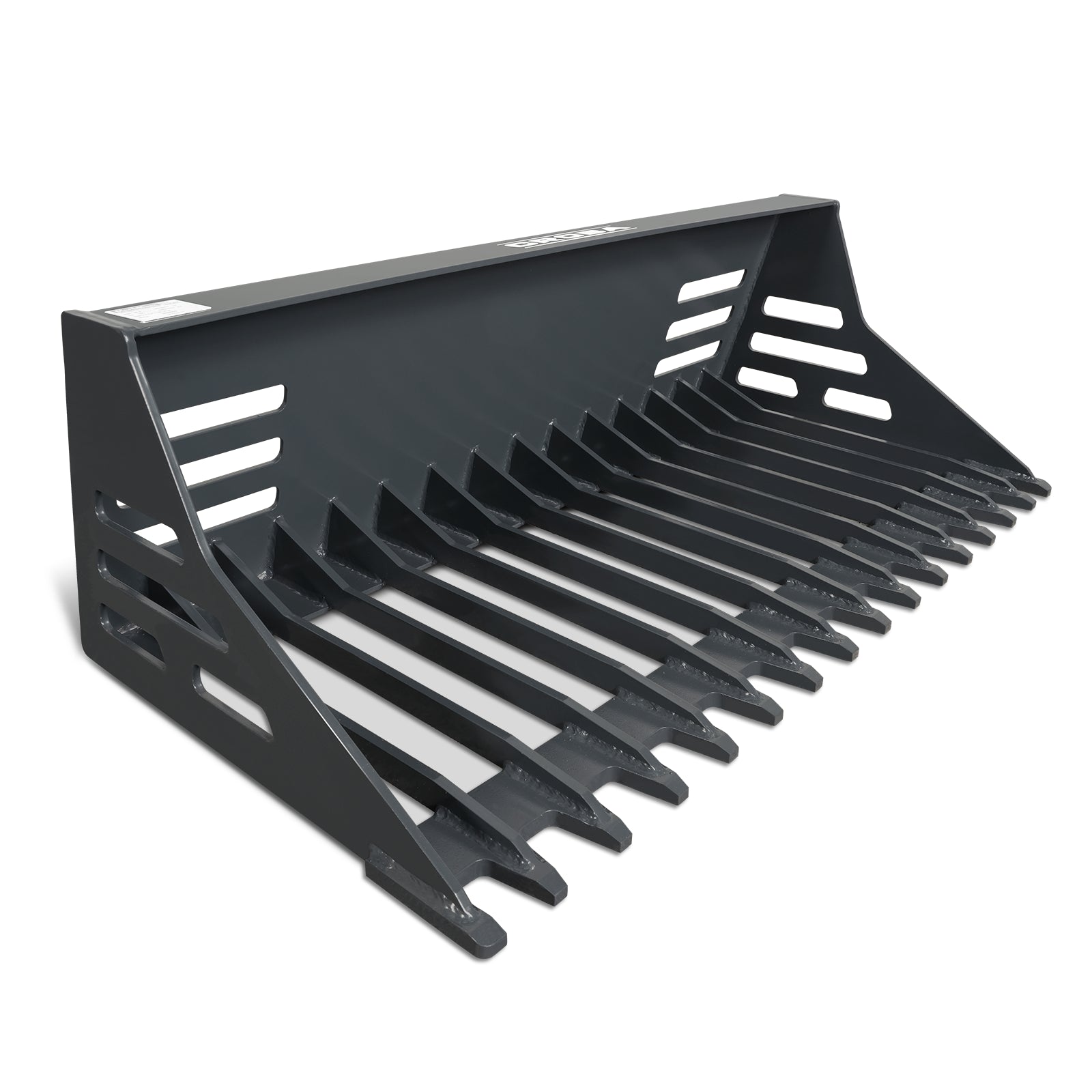 44'' Mini Skid Steer Rock Bucket, 25'' Overall Depth